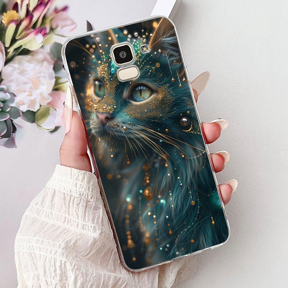 Для Samsung Galaxy J6 2018 J600 SM-J600F Чехол Роскошный Мраморный Дракон Мягкий Прозрачный Силиконовый Чехол для Телефона Для Samsung J6 Plus J610 Capa