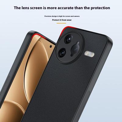 Чехол для Xiaomi Poco F7 Ultra 5G/Redmi K80 Pro 5G с покрытием из ПУ кожи, ПК+ТПУ, противоударный чехол для телефона