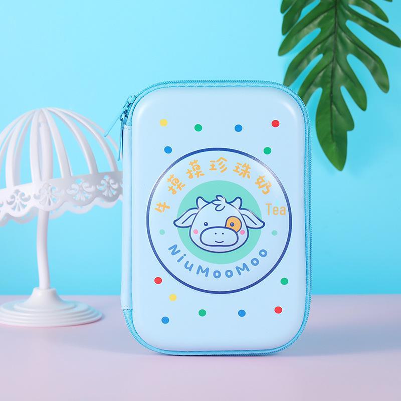 Квадратный пенал из ЭВА с рисунком - большая вместимость для студентов и взрослых