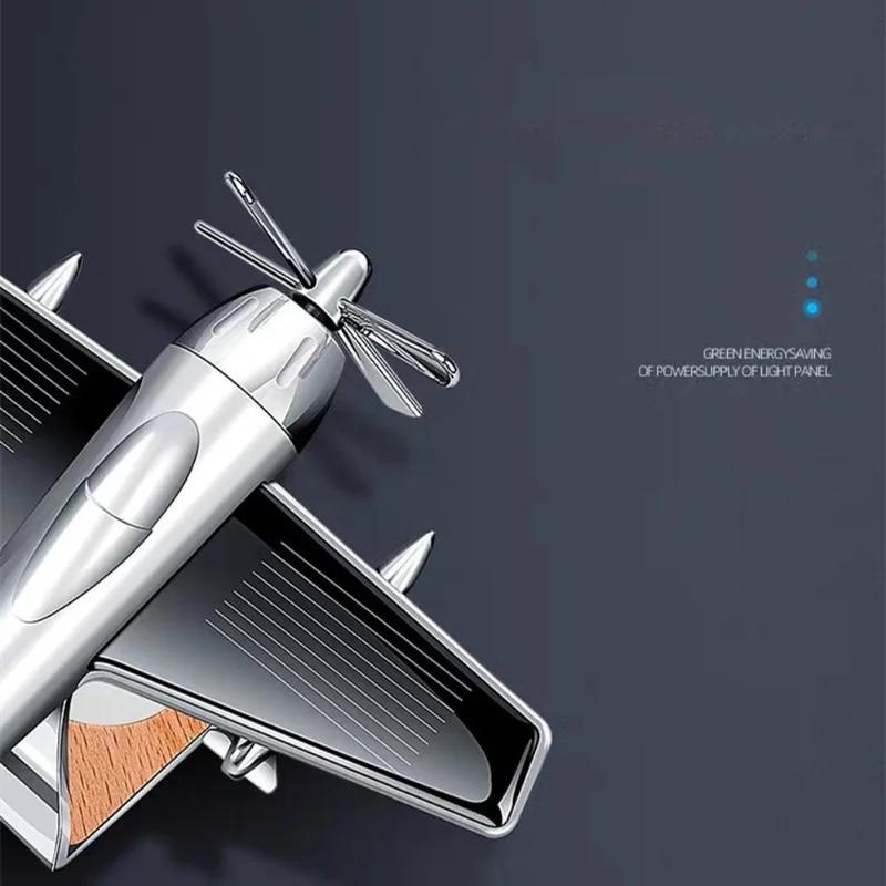 Солнечная Энергия Самолет Автомобильный Ароматизатор Украшения Забавные Автомобильные Аксессуары Украшение Салона Автомобиля Игрушки