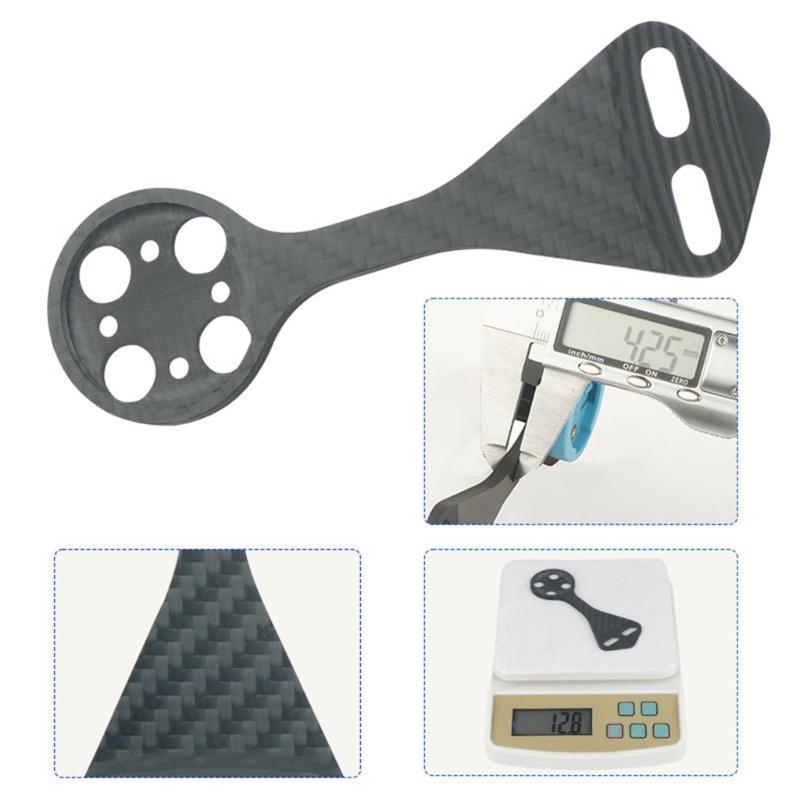 Bicycles Handlebar Combo Mount Adjustable Out Front Computer Mount Carbon Fiber Bike Stem Mount Easy to Install