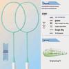 High Elasticity Adult Badminton Racket Set - Lightweight Beginner's Racket with Ball Bag for Mixed Play