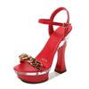 14Cm Heel 4Cm Platform 34-43 Sandals Female Summer Non-Slip Thick-Soled Sexy Shoes Sandals Women