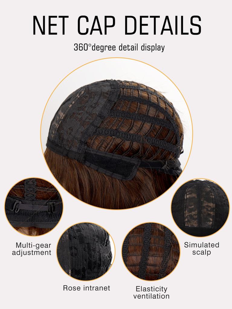 Light Brown Short Bob Wig