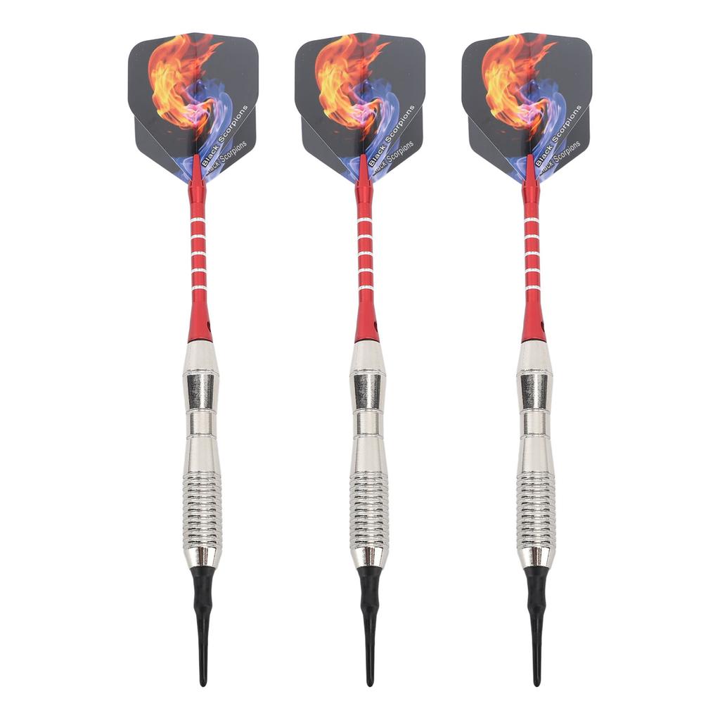 3PCS Soft Tip Darts for Beginners Plastic Professional Indoor Darts Set with Aluminum Shafts for