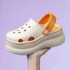 Новые женские симпатичные туфли на платформе с отверстиями, нескользящие, дышащие, мягкие, легкие, босоножки, тапочки, гавайские, бохо, пляжные, повседневные, удобные тапочки