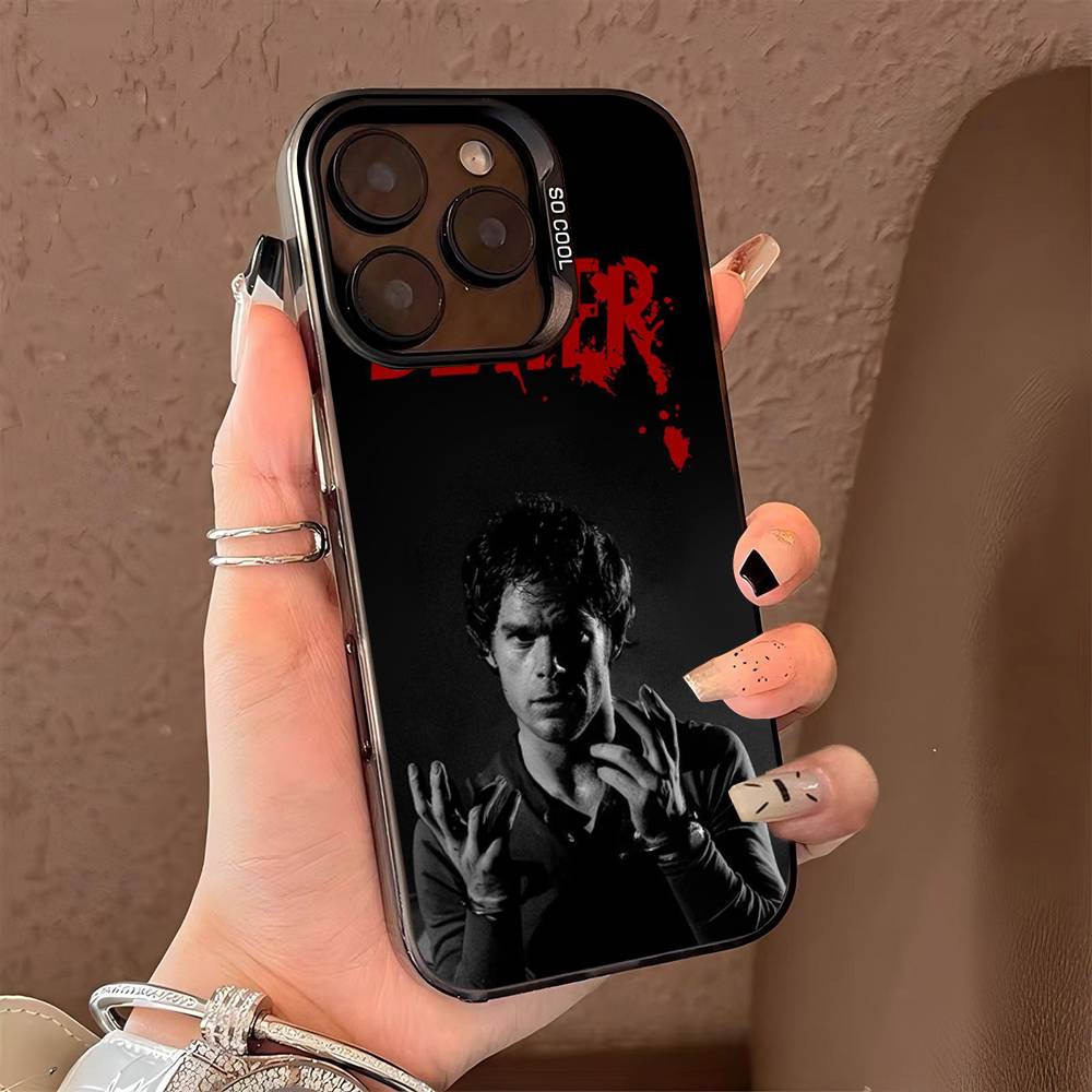 Чехол для телефона Декстер Морган для iPhone 17 16 15 14 13 12 11 Pro Max Plus Серебристый цвет