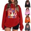 Women's Halloween Print Pullover Round Neck Drop Shoulder Long Sleeved Blouse