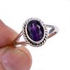 Ювелирное кольцо из натурального африканского аметиста 925 пробы, размер 6,5 G4l08
