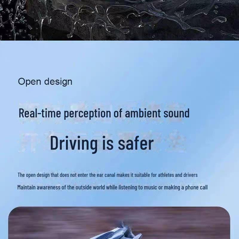 Ear-Hook Wireless Sports Headset with Air Conduction and Noise Reduction