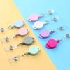 Anti-Lost ID Badge Holder Name Tag Easy To Pull Buckle Retractable Badge Reel  Office Accessories