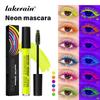 Fluorescence Mascara Waterproof Eyelash Long Lasting Fast Dry Colorful Neon Eyelashes Curling Lengthens Eye Lashes Cosmetics