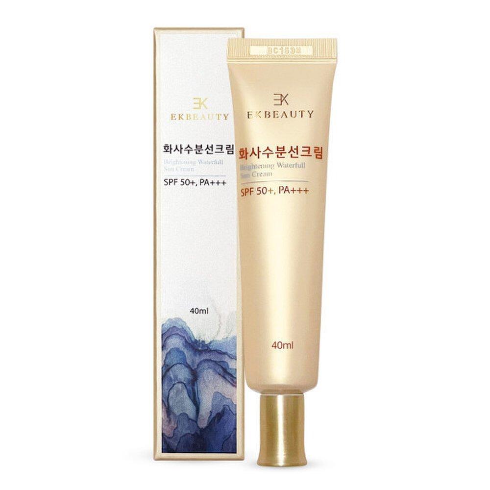 EKBEAYUTY Hwasa Moisturizing Sun Cream UV Protection Whitening Wrinkle Triple Functional Skin Soothing Natural 40ML