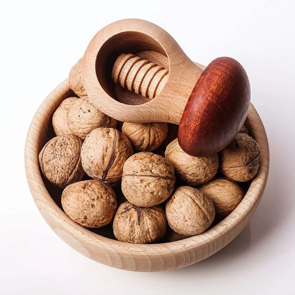Creative Wooden Walnut Household Wood Nut Peeler