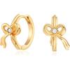 Cubic Zirconia Huggie Earrings 14k Gold Plated Tiny Earrings Small Huggie Hoop Earrings Simple Lightweight Hoops Gift for Women