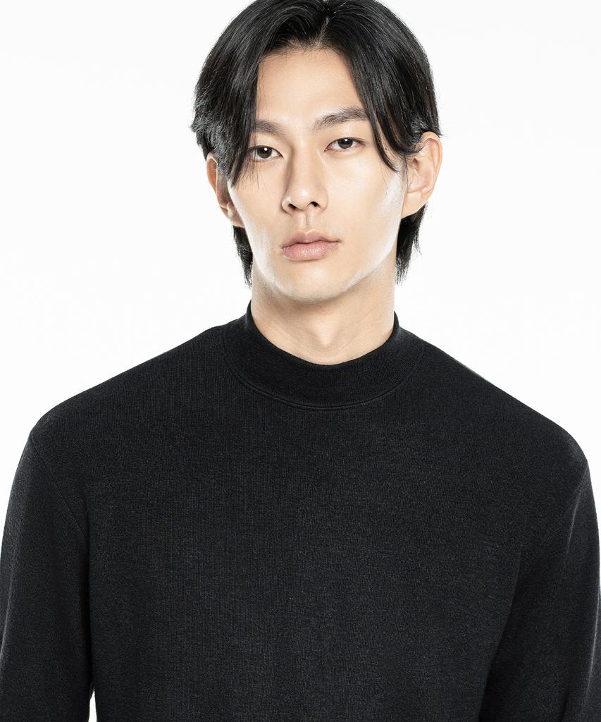 CONNECT KINLOCH [2Pack] All Day Mock Neck Knit T-Shirt (6 Colors)