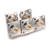 1Pc SO239 UHF Female Jack 4-hole 25mm Female Jack Socket Chassis Panel Mount Connector 4hole Flange Coax Adapter Fast Delivery