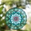 10 Inch Hanging Spinner Wind Chime with Mandala Design 360 Degree Hook for Garden Balcony Lawn Summer Decor Creative Gift Idea