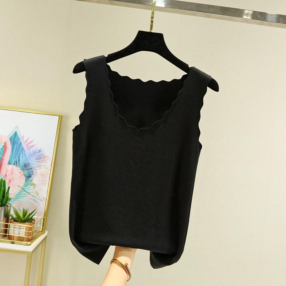 Бесшовное термобелье Dralon, топы с v-образным вырезом, осень-зима, утепленные топы на бретелях, базовый жилет