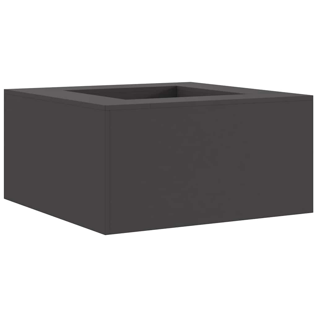 Fire Pit Black 80 x 80 x 40 cm Steel