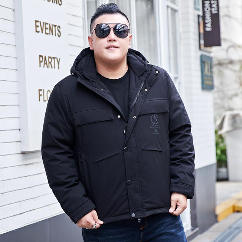 Осенне-зимняя куртка на утином пуху, модная мужская одежда, плотная хлопковая куртка, короткая повседневная хлопковая куртка, мужская одежда