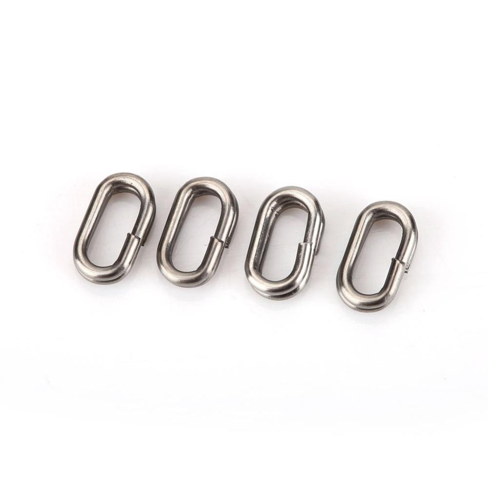 Multiple Sizes Fishing Swivel Rings Stainless Steel Lure Connecting Ring  Carp Fishing