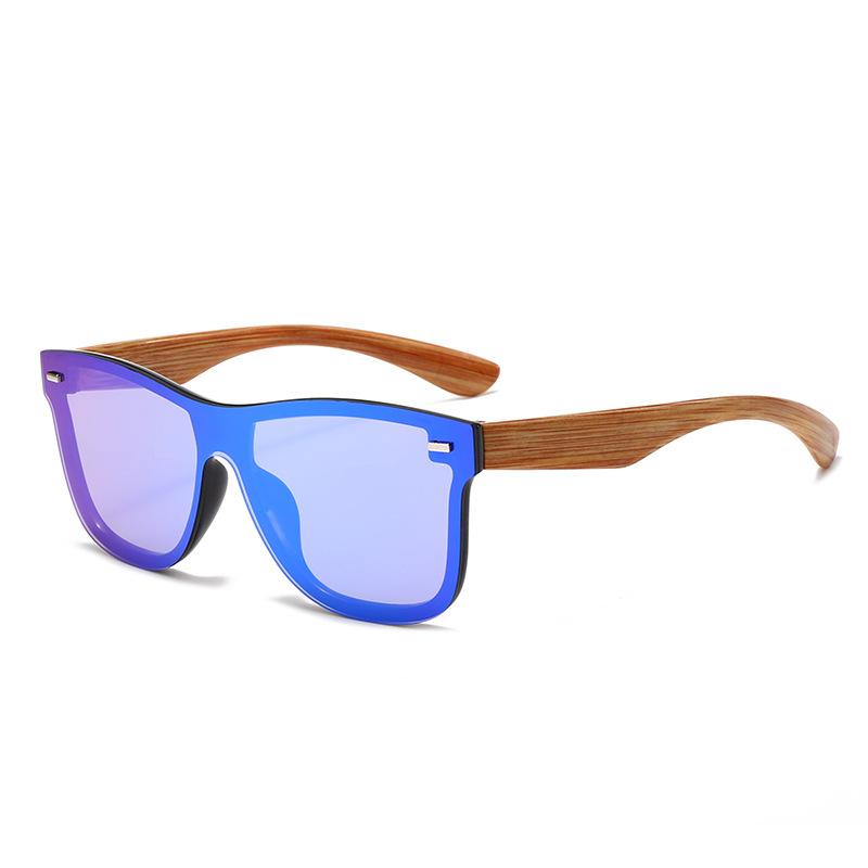 Солнцезащитные очки Real Film Mercury Glasses One-Piece Ink Decorative Anti-Wood Grain Безрамочные цветные солнцезащитные очки