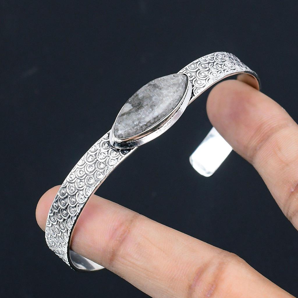 Daughters Day Deal Marquise Natural Stingray Coral New Bangle Jewelry 925 Silver