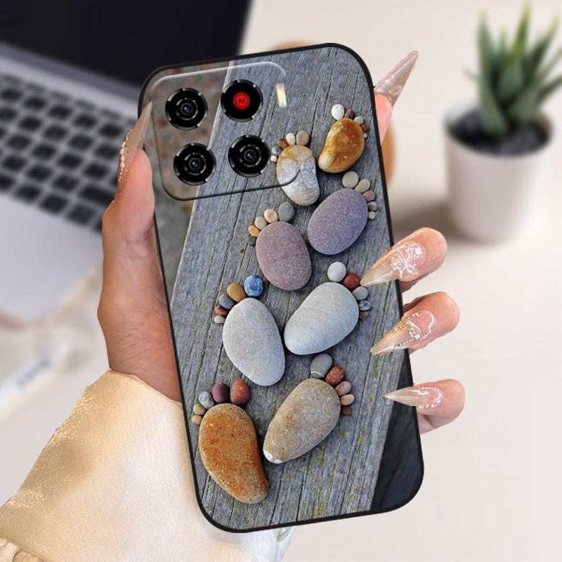 Чехол для ZTE Blade A56 Цветы Волк Мягкий Силиконовый Чехол для Телефона Для ZTE Blade A 56 TPU Ударопрочный Чехол BladeA56 4G Z2473 Fundas