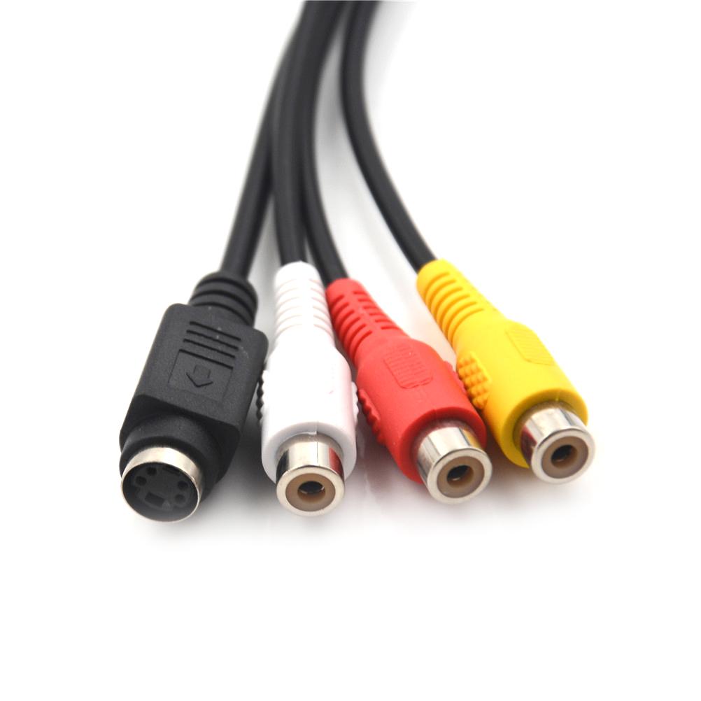 1 шт. видеокабель для ноутбука ПК HDTV разъем VGA штекер S-Video 3 Rca Jack конвертер