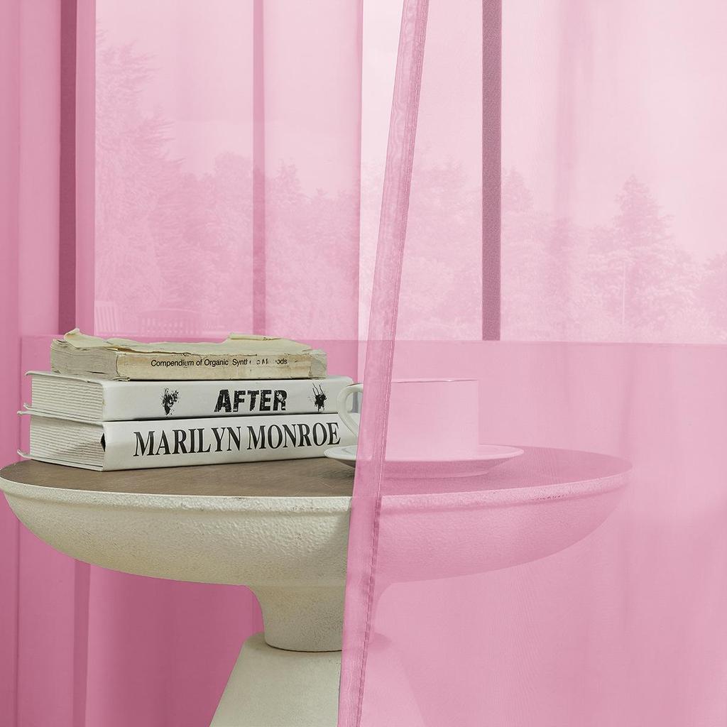 Однотонная перфорированная тюлевая занавеска из трилена, полузатемняющая, для гостиной или балкона