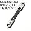1pcs 8 in 1 Multifunctional Adjustable Wrench 360° Rotating Combination Spanner Universal Auto Repair Tool