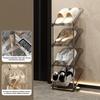 1 Set Stackable Shoe Racks Save Space Entry-level Multi-layer Plastic Living Room Cabinet Furniture Shoe Organizer Storage Shelf