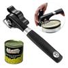 Effortless Stainless Steel Can & Bottle Opener with Ergonomic Handle Kitchen Safety Openers: Can Opener & Jar Opener