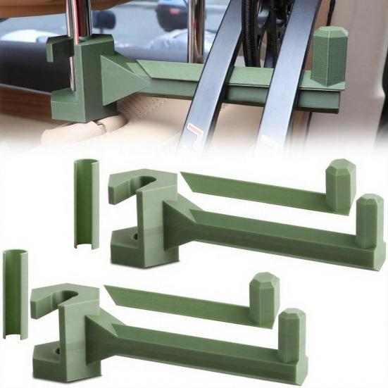 2 шт. Крепление на подголовник автомобиля, вешалка-бант, портативная универсальная для внедорожника, грузовика, транспортного средства, для охоты на открытом воздухе, для хранения блочных и рекурсивных луков, крючок-стойка