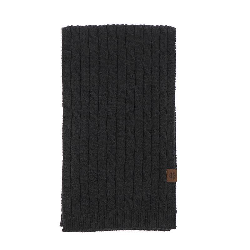 Women's Extra-Long Thick Knitted Scarf: High-End, Versatile, Warm, Cold-Proof, Solid Color Shawl for Winter Neck Protection