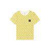Vans X The Simpsons Collaboration Eyes Checkerboard Crew Neck Short Sleeve T-Shirt Women Tops Yellow VN0A4V43ZZY