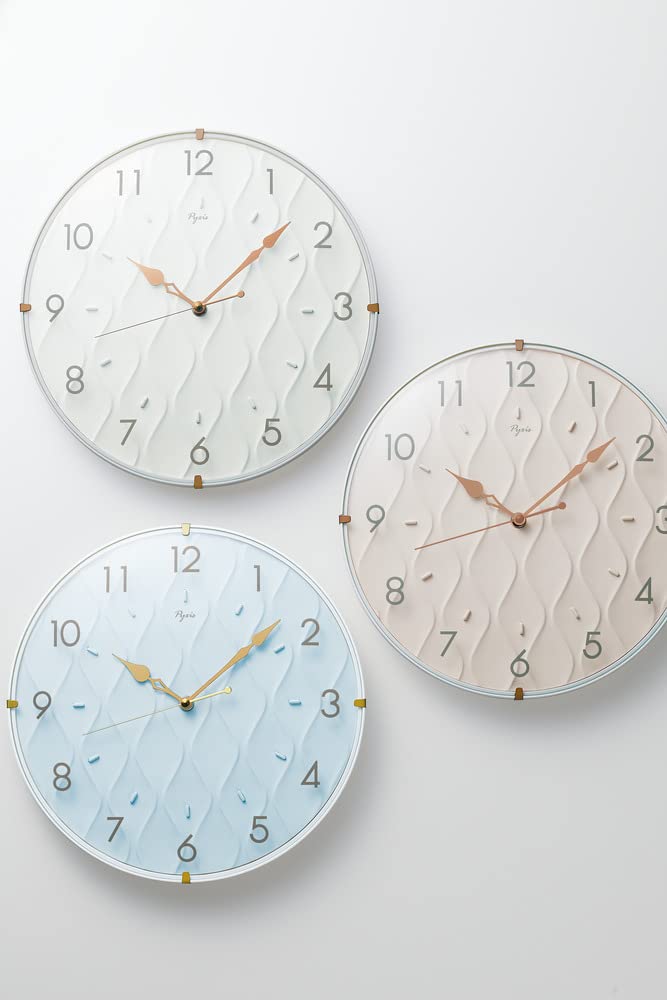Seiko Clock PYXIS Wall Diameter 301 x NA702P Clock, Gray, 50mm,