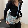 Women's Handbag Casual Color Cotton Linen Women's Personality Fashion Canvas Embroidery Shoulder