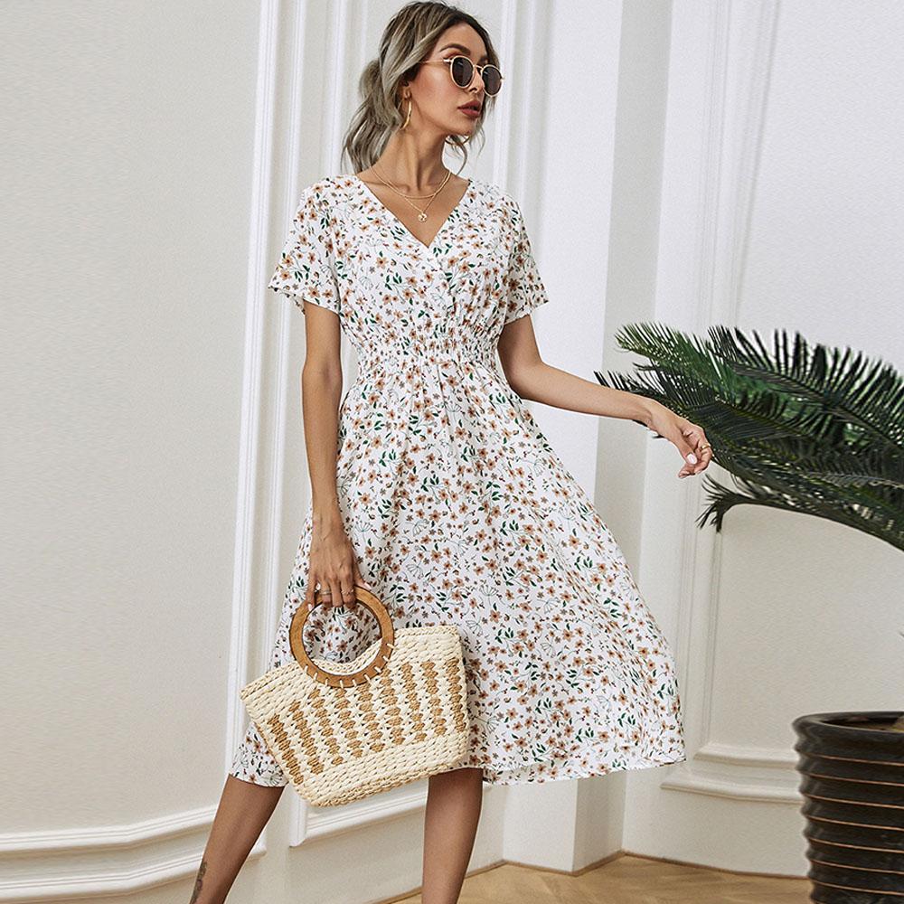 Летняя сексуальная стильная женская модная одежда Длинные цветочные платья Юбки Уличная одежда