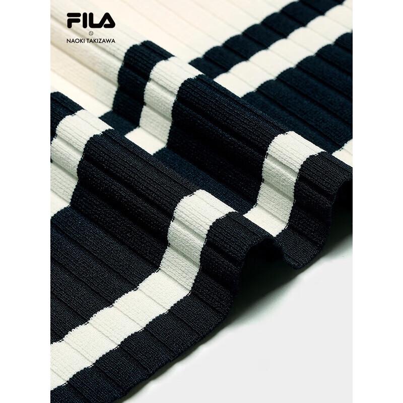 Fila Женский трикотажный топ с молнией на половину и коротким рукавом