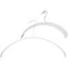 MAWA German Non-Slip Hangers, Economical, 40 Pieces, Set of 10, White, 10-Year Warranty