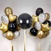 23pcs Bubble Balloon Kit, Transparent Bubble Balloon And Metallic Gold Heart-Shaped Balloons Decoration For Weddings, Birthdays Themed Party