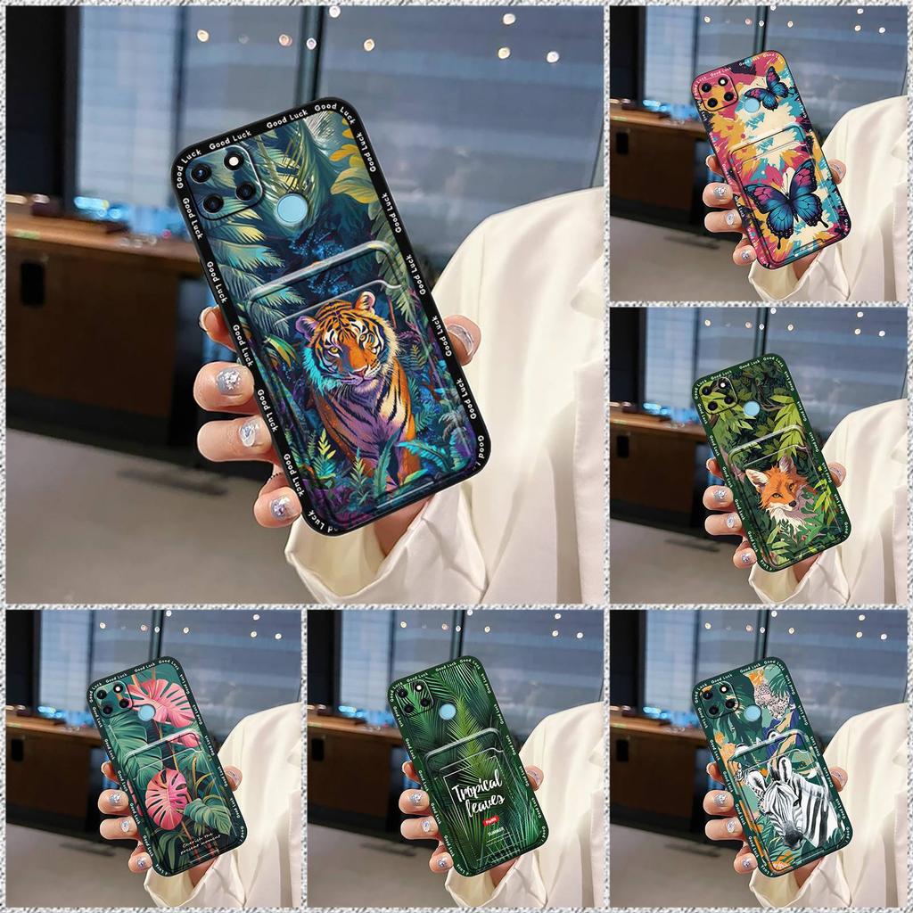 Полностью закрывающий мягкий чехол Чехол для телефона для OPPO Realme C21Y/C25Y Водонепроницаемый Противоударный Прочный Граффити Пыленепроницаемый Модный дизайн
