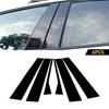 Наклейки-накладки 2006-2010 для VW Jetta, 6 шт., черные стойки, отделка оконных стоек дверей