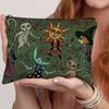 New Trendy Zipper Pouch Nature Moon Phase Durable Storage Bag Simple Modern Travel Accessories Halloween