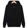 Men's Hong Kong Style Hooded Cardigan Sweatshirt - Autumn/Winter Casual BF Fashion, Solid Color, Loose Fit, Plus Velvet.