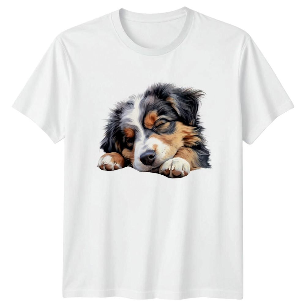 Sleeping Puppy Dogs Animals Unisexs TShirt Unisexs Tee Graphic Unisex Top d