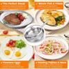 Upgraded Titanium Hammered Frying Pan with Lid  Titanium Non-stick Frying Pan Scratch-Resistant Heats Evenly For All Stovetops