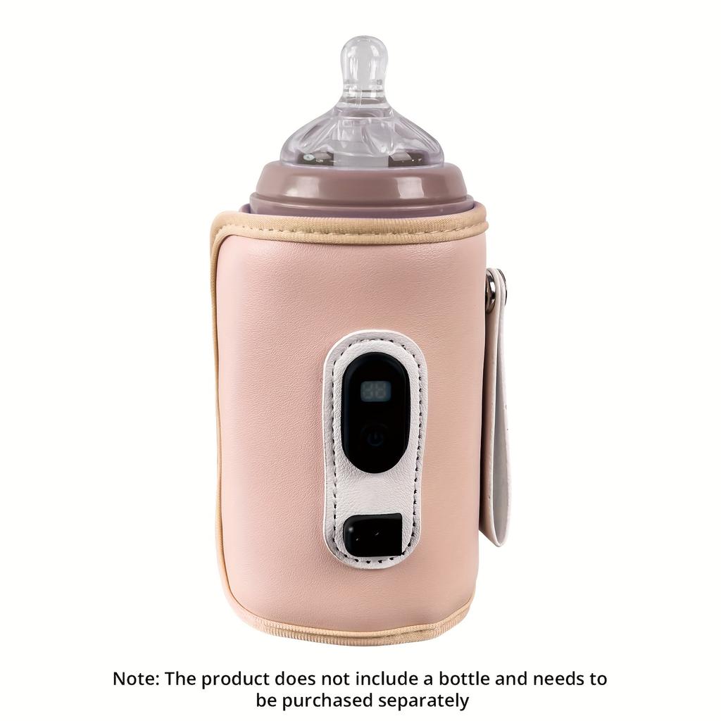 Travel Portable Bottle Thermostat With Five-Position Usb Control And Digital Display For Outdoor Use Comes With Usb Cord.